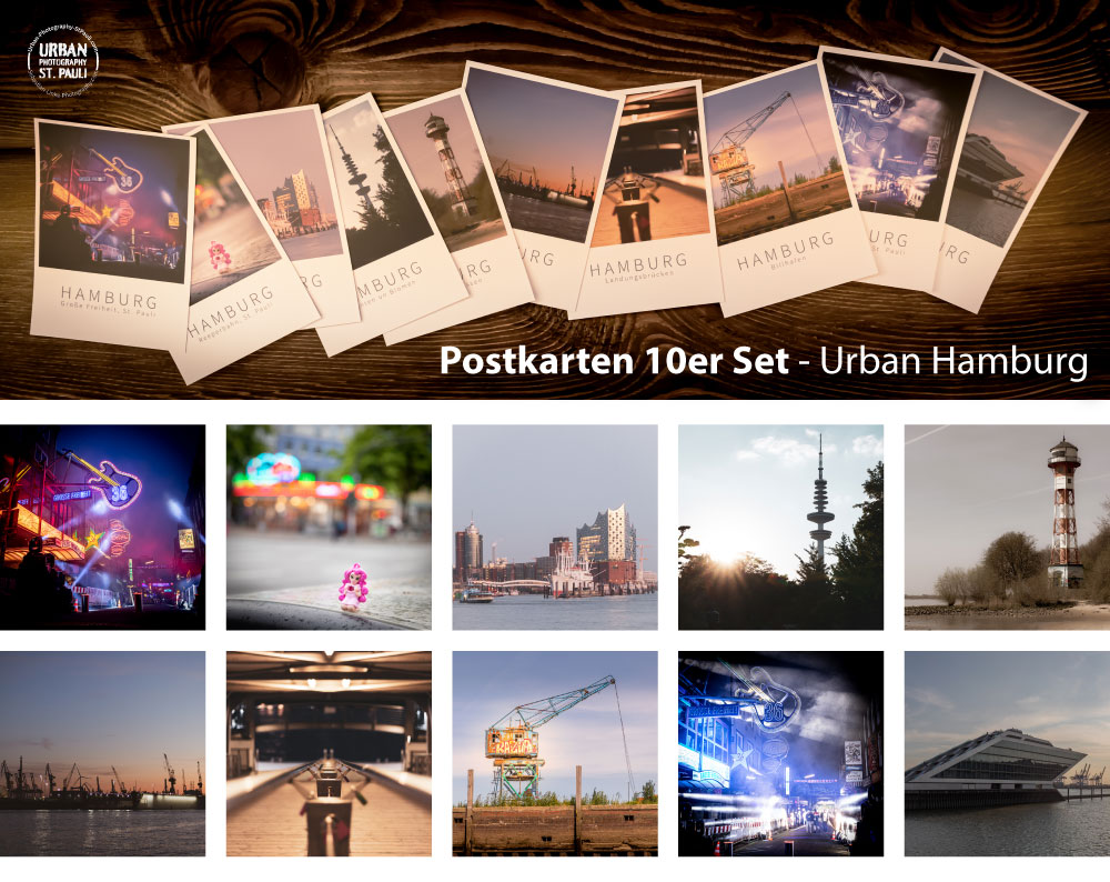 Urban Photography St. Pauli - Hamburg Postkarten Set